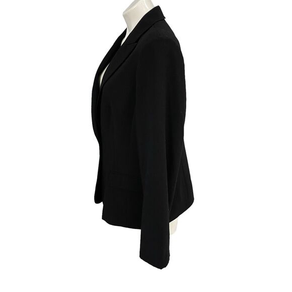 Calvin Klein Blazer Womens Sz 14 Black Basic Capsule Officecore Jacket Corpcore - Picture 15 of 16